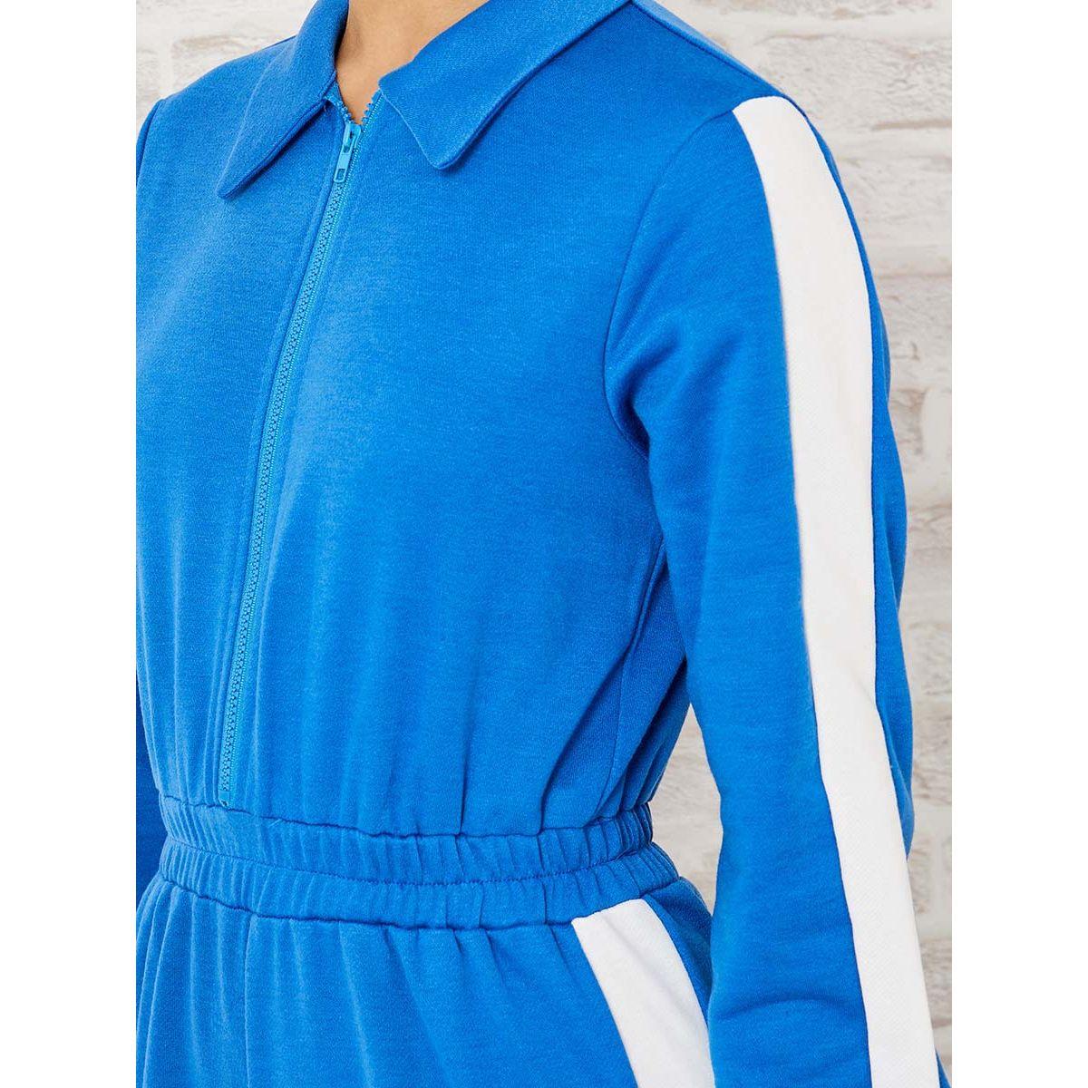 Styli Front Half Zip Side Stripe Detail Jogger Fit Jumpsuit-women-clothing-jumpsuits-image-3