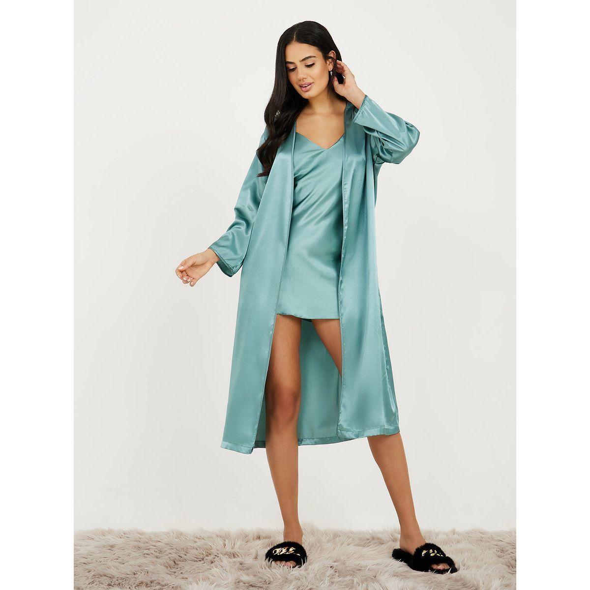 مجموعة من 2 ( قميص نوم + روب )-women-clothing-nightwear-robes-image-3