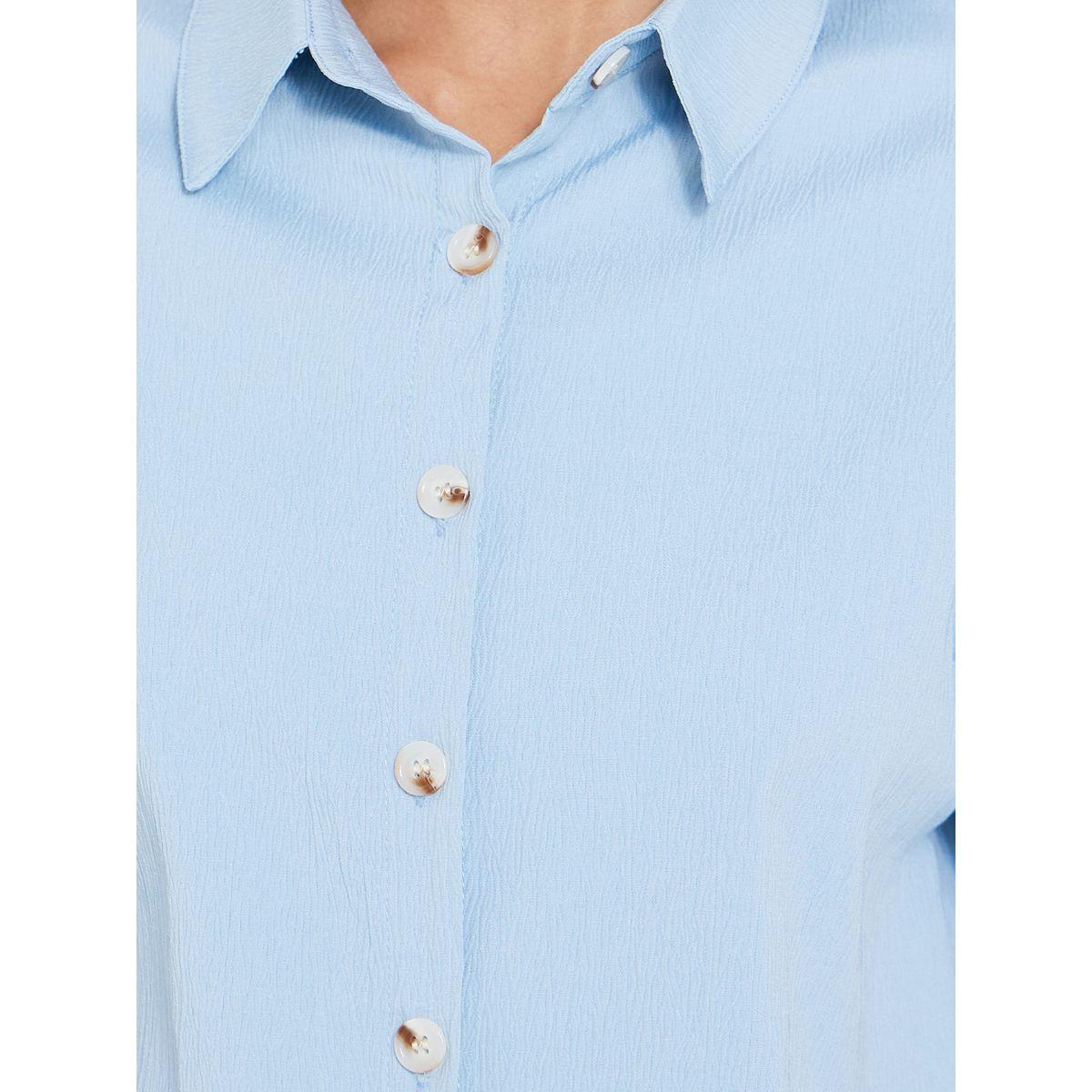 Styli Button Placket Regular Shirt & Trouser Co-Ord Set-women-clothing-coordsets-image-5