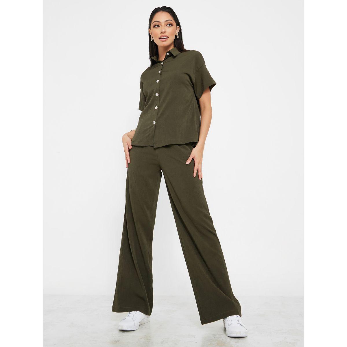 طقم منسق من ( بنطال + بلوزة )-women-clothing-coordsets-image-4