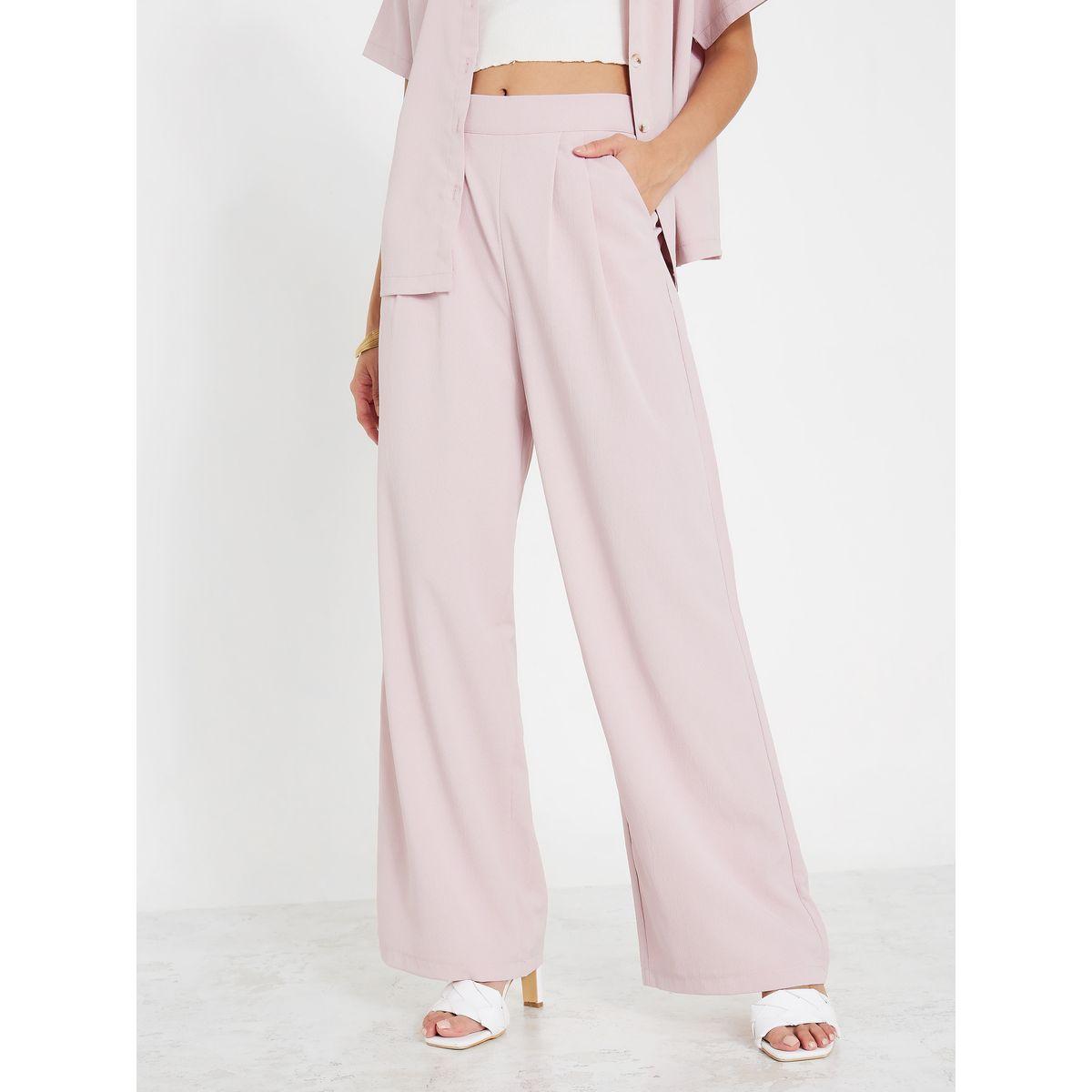 Styli Button Placket Regular Shirt & Trouser Co-Ord Set-women-clothing-coordsets-image-6