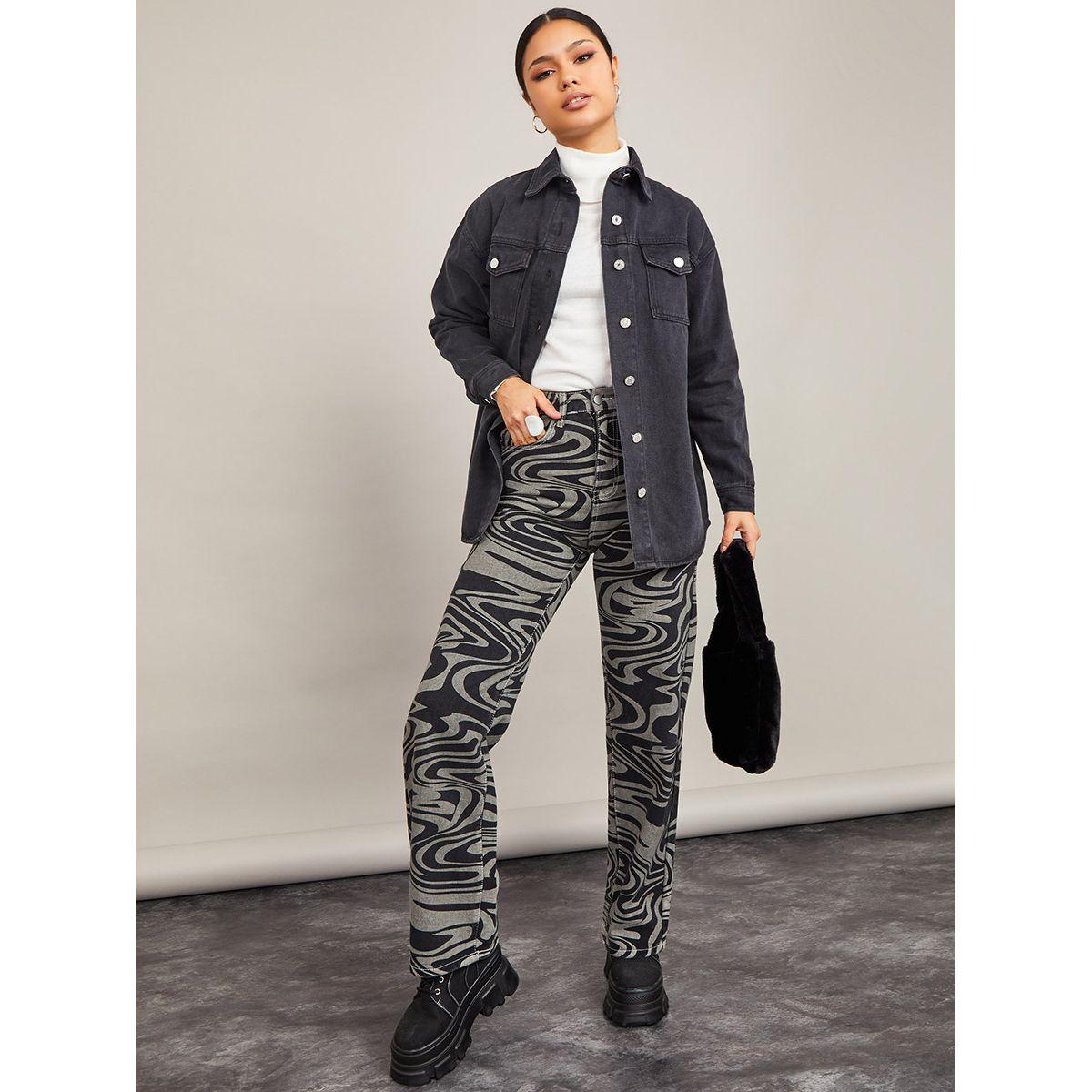 Styli Regular Fit Longline Denim Shacket with Buttons-women-winterwear-coatsandjackets-jackets-image-2