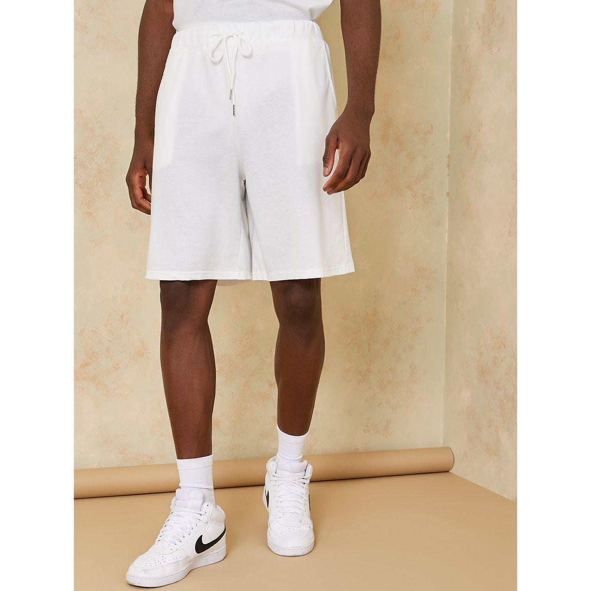 Styli Sleeve Stripe Detail T-shirt and Shorts Co-Ord Set-men-clothing-coordsets-image-4