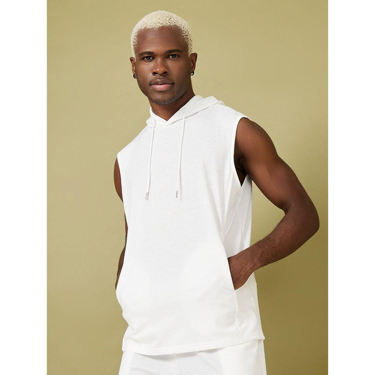 Styli Sleeveless Hoodie and Drawstring Detail Shorts Co-Ord Set-men-clothing-coordsets-image-3