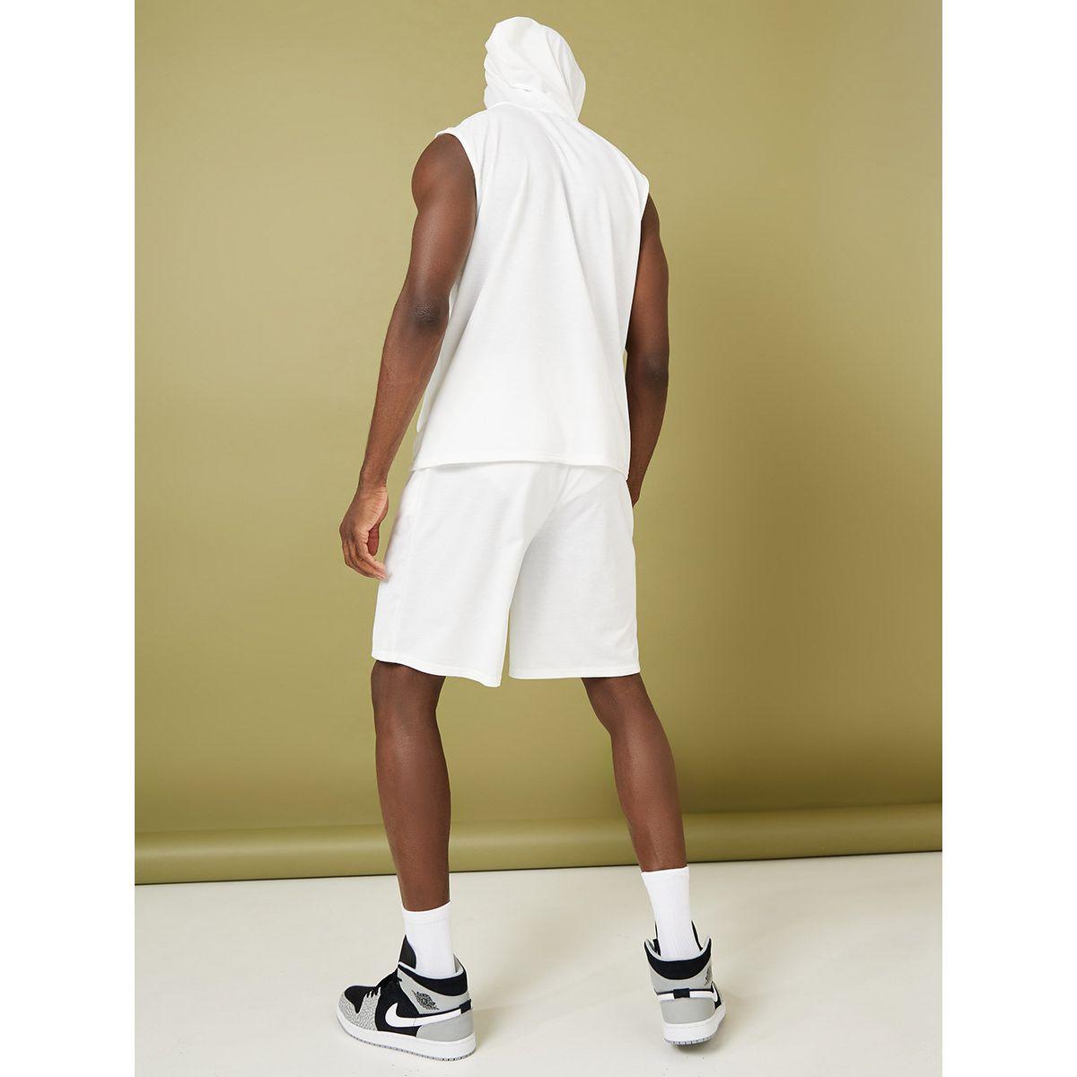 Styli Sleeveless Hoodie and Drawstring Detail Shorts Co-Ord Set-men-clothing-coordsets-image-7