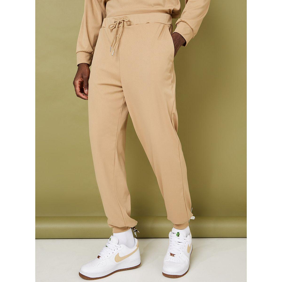 Styli Solid Long Sleeves Top and Jogger Co-Ord Set-men-clothing-coordsets-image-4