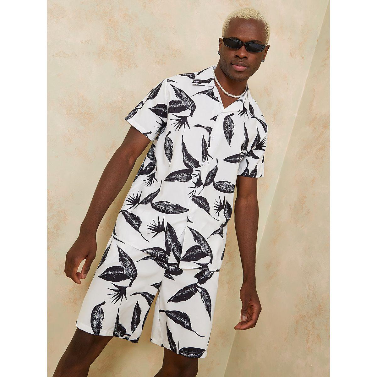 طقم منسق من ( شورت + قميص )-men-clothing-coordsets-image-3