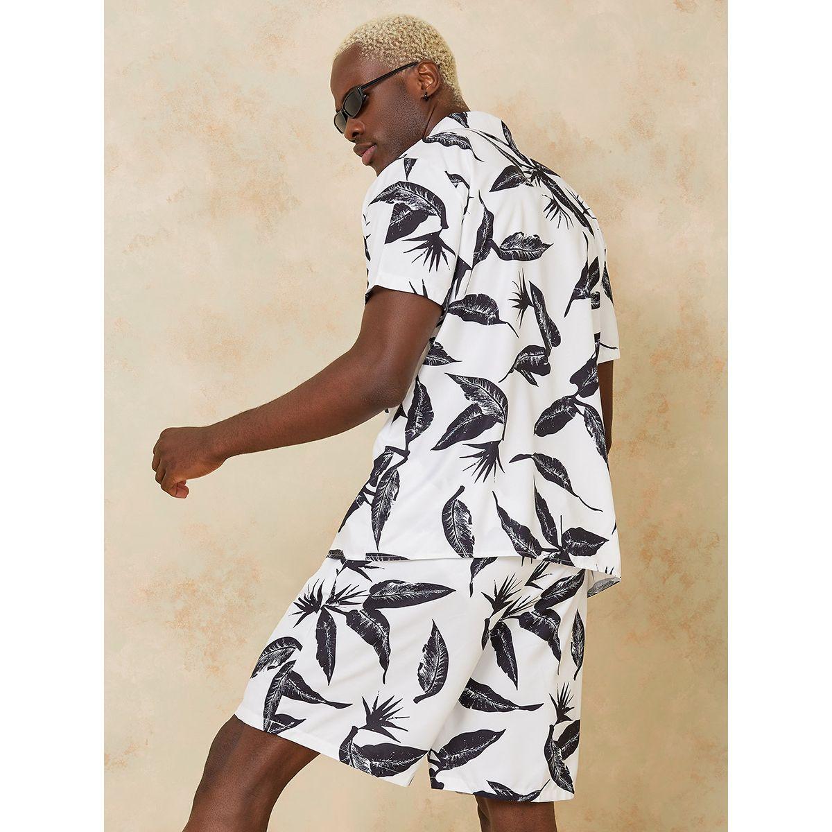 طقم منسق من ( شورت + قميص )-men-clothing-coordsets-image-5