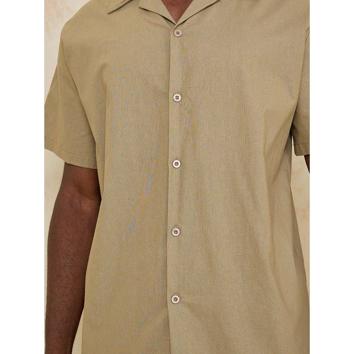 Styli Woven Texture Shirt and Shorts Co-Ord Set-men-clothing-coordsets-image-3