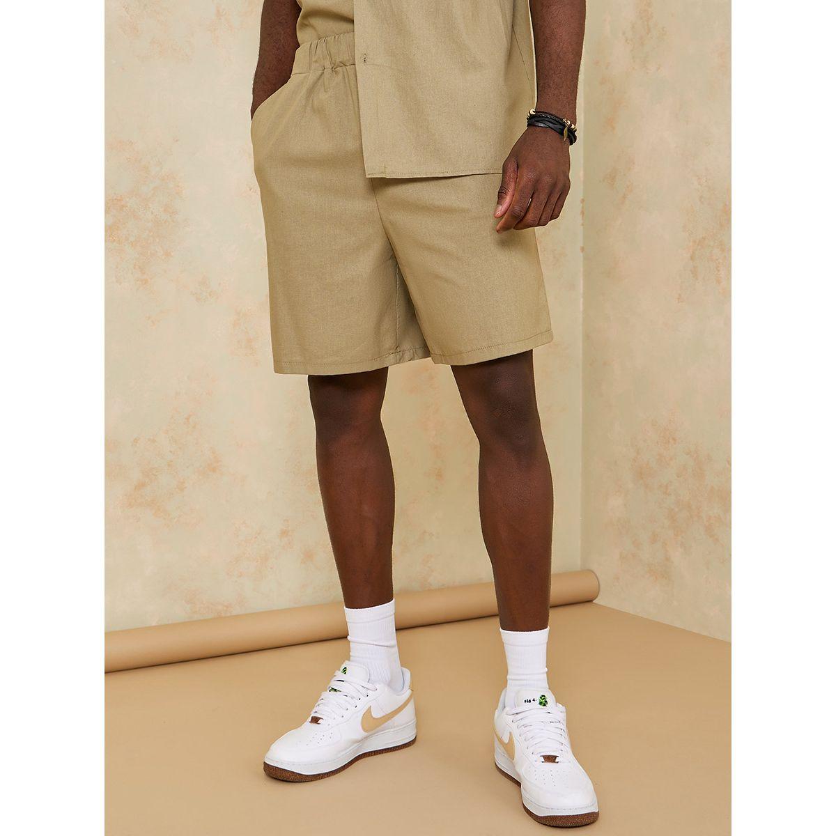 طقم منسق من ( شورت + قميص )-men-clothing-coordsets-image-4