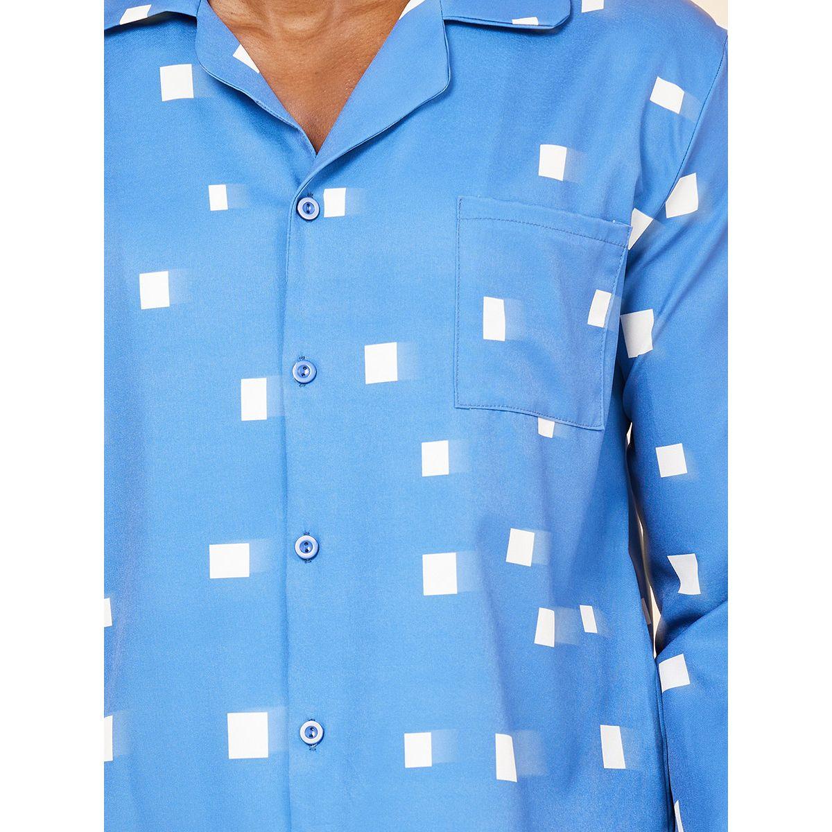 طقم بيجاما من (قميص + بنطال )-men-clothing-nightwear-sets-image-3