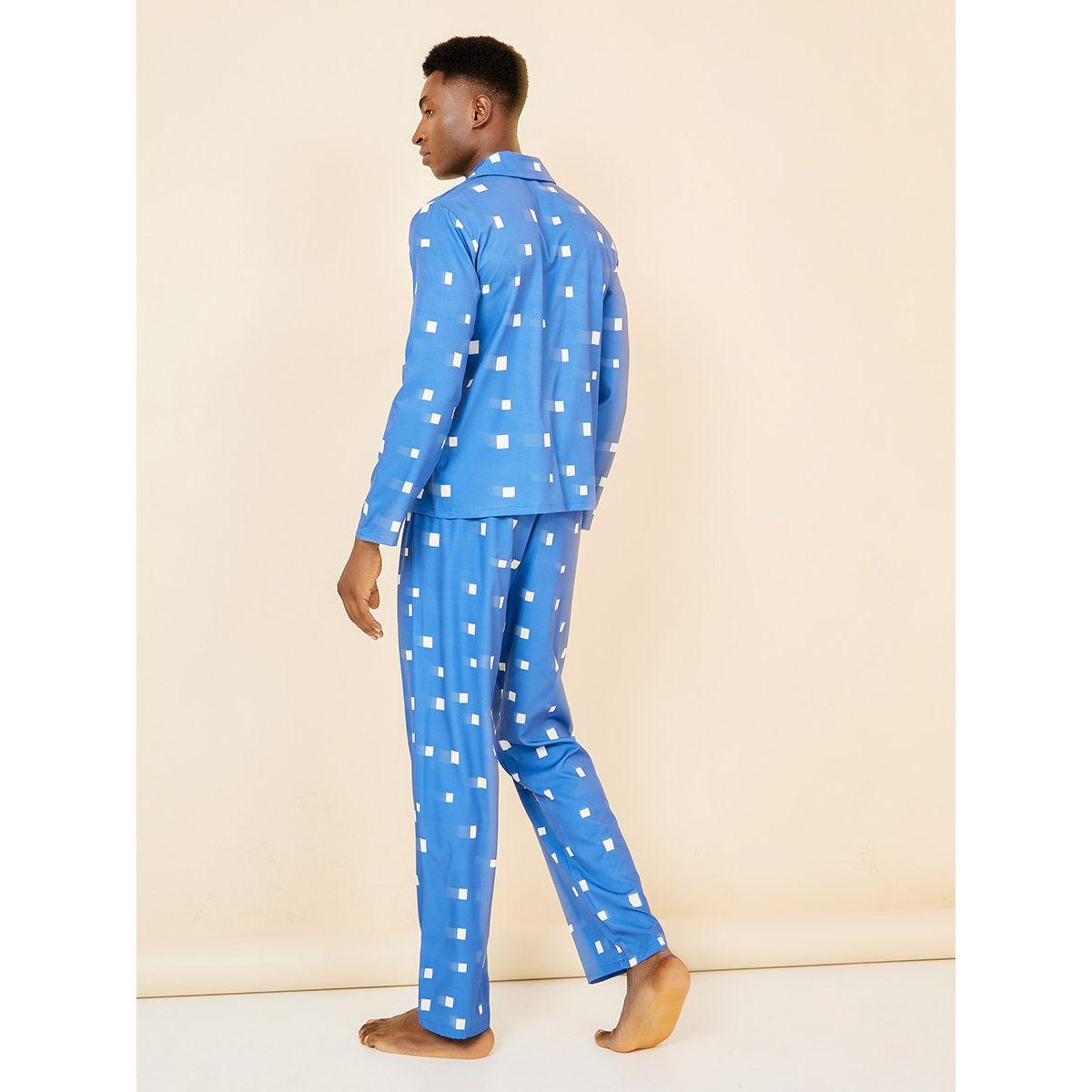 طقم بيجاما من (قميص + بنطال )-men-clothing-nightwear-sets-image-5