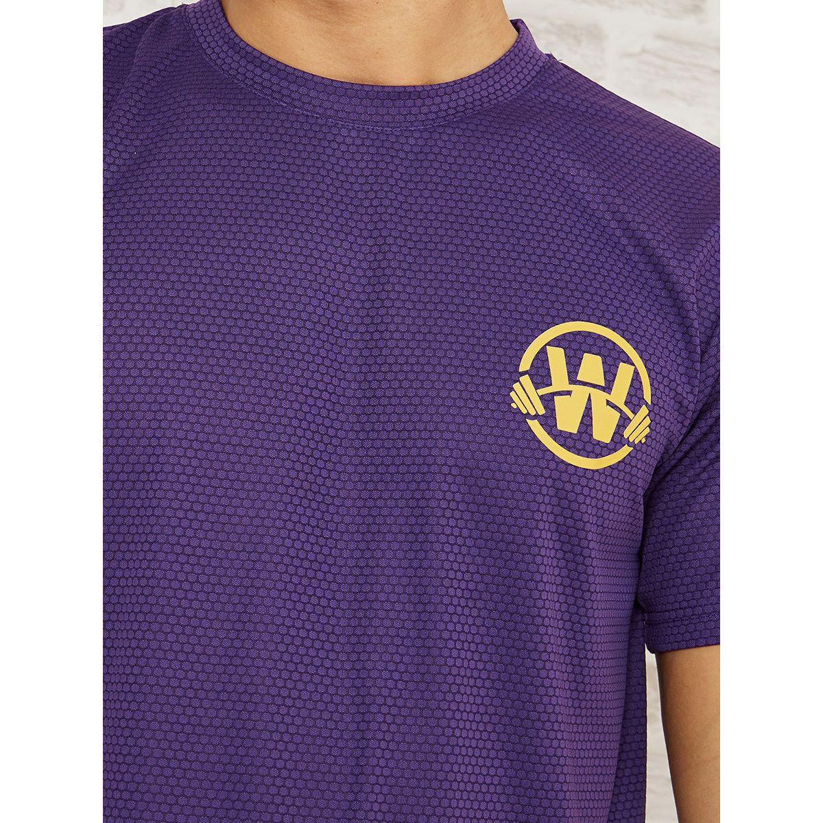Styli Active Chest Logo Textured Activewear T-shirt-sports-men-clothing-tshirtsandpolos-image-3