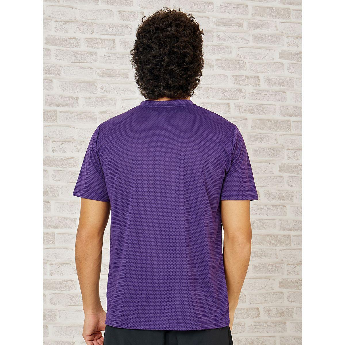Styli Active Chest Logo Textured Activewear T-shirt-sports-men-clothing-tshirtsandpolos-image-4