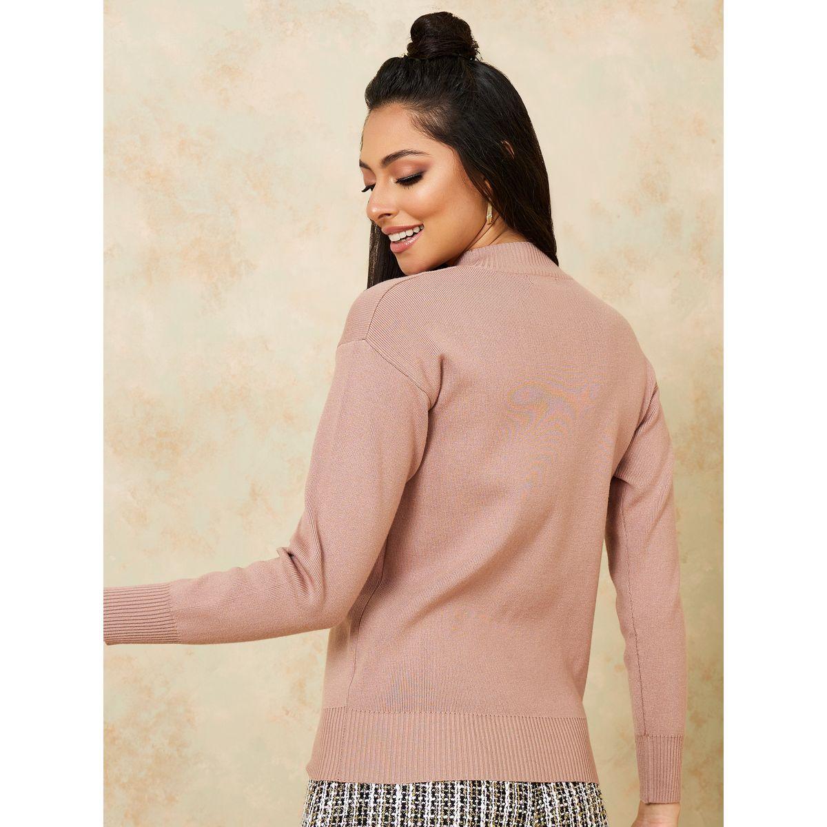 سويتر مضلع بياقة عالية-women-clothing-cardigansandjumpers-jumpers-image-5