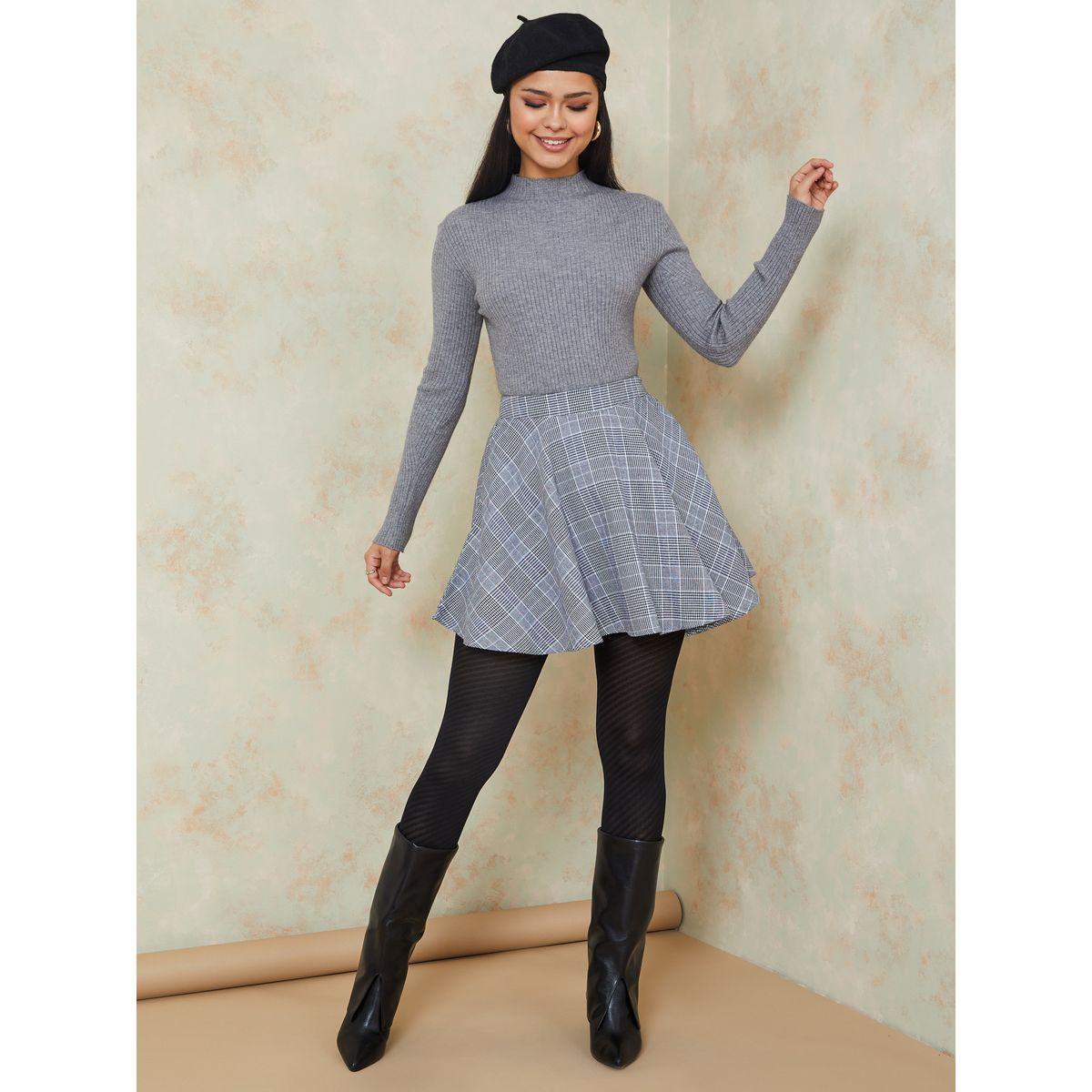 Styli High Neck Ribbed Regular Length Fitted Sweater-women-clothing-cardigansandjumpers-jumpers-image-2