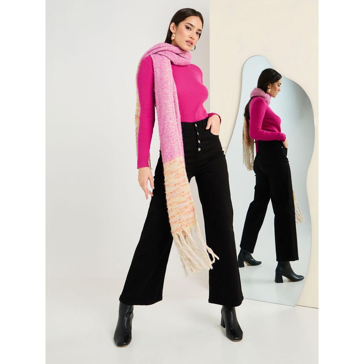 Styli High Neck Ribbed Regular Length Fitted Sweater-women-clothing-cardigansandjumpers-jumpers-image-1