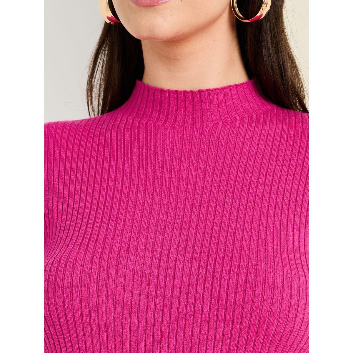 سويتر مضلع بياقة عالية-women-clothing-cardigansandjumpers-jumpers-image-3