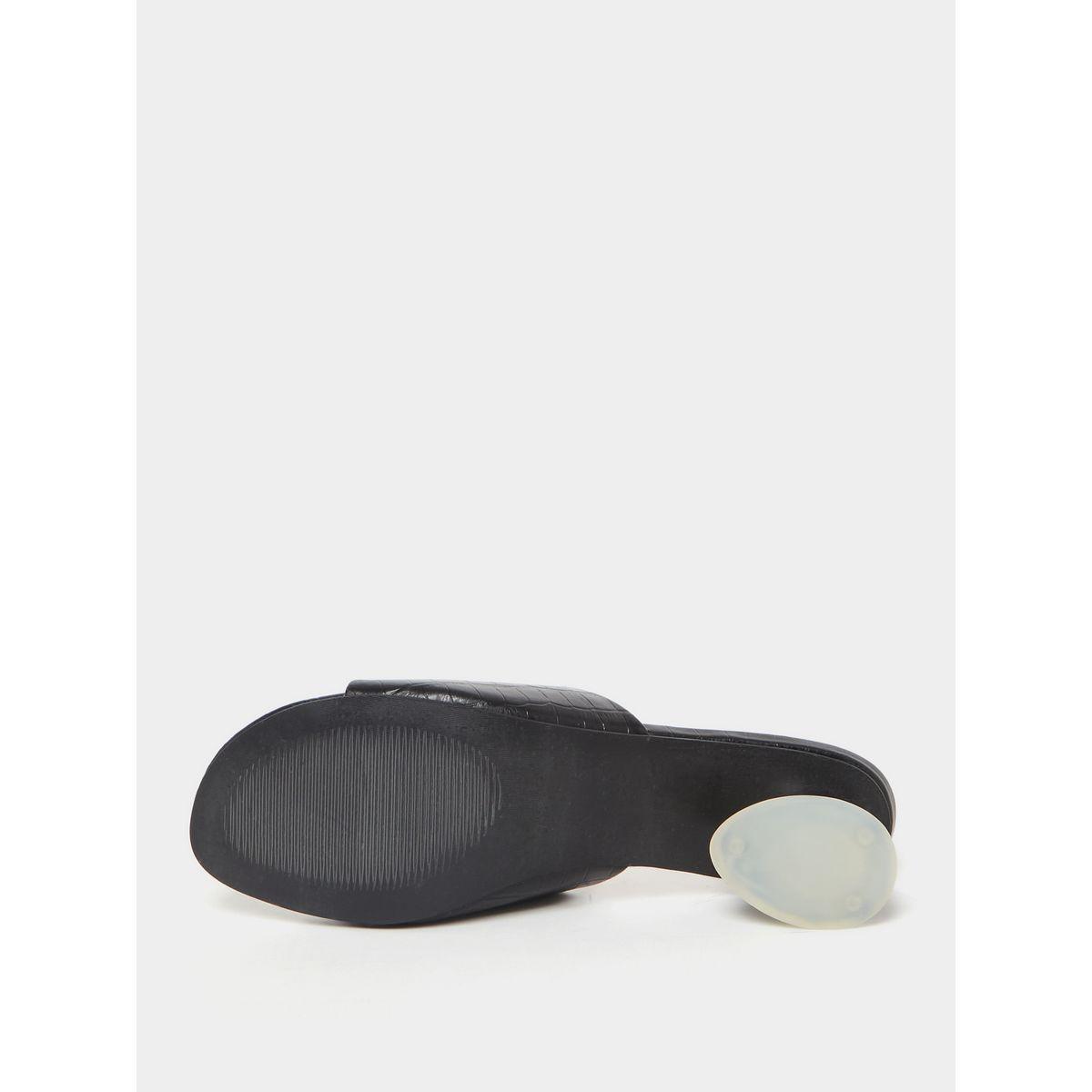 Styli Acrylic Heel Detail Mules-women-shoes-heels-image-7