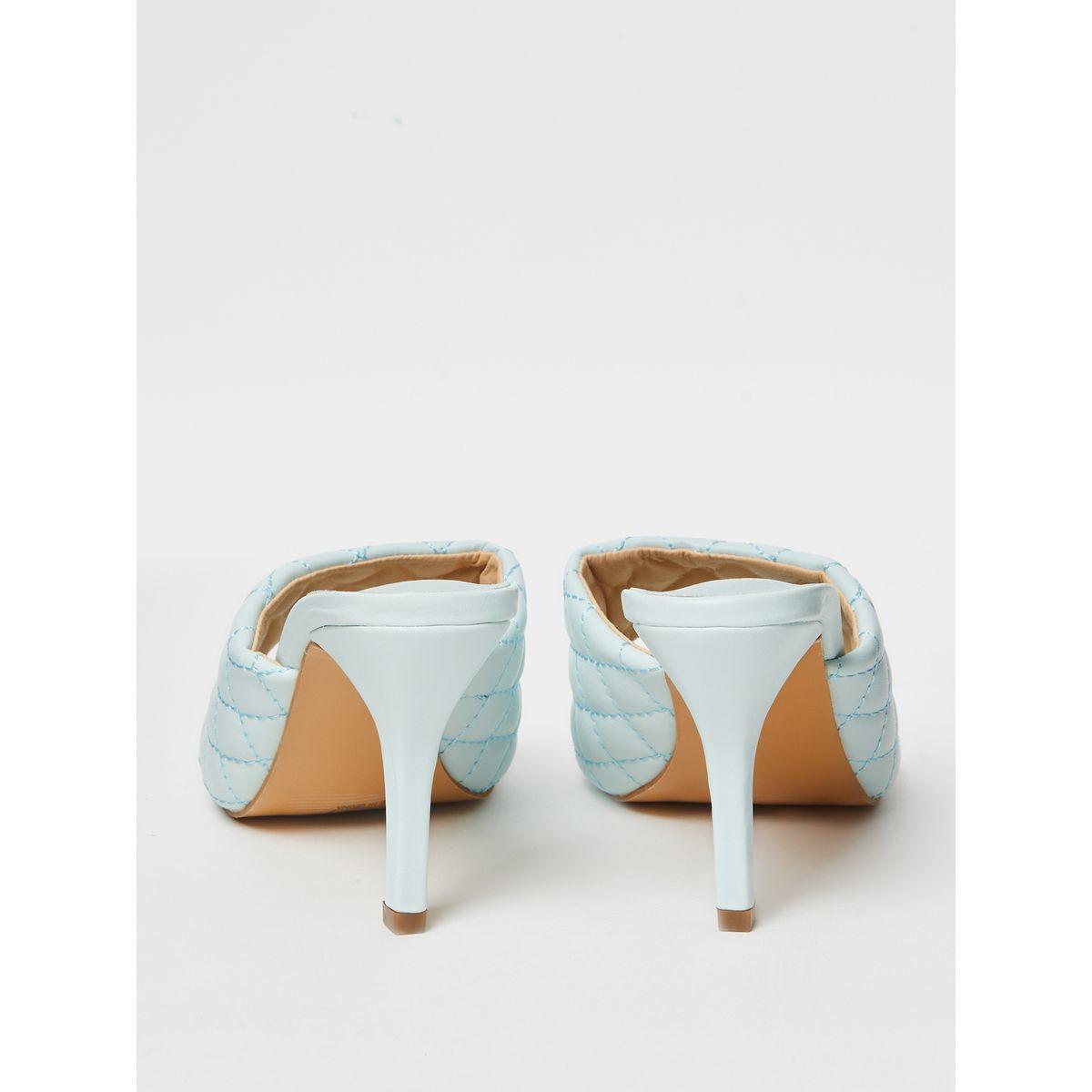 Styli Quilted Strap High Heel Mules-women-shoes-heels-image-4