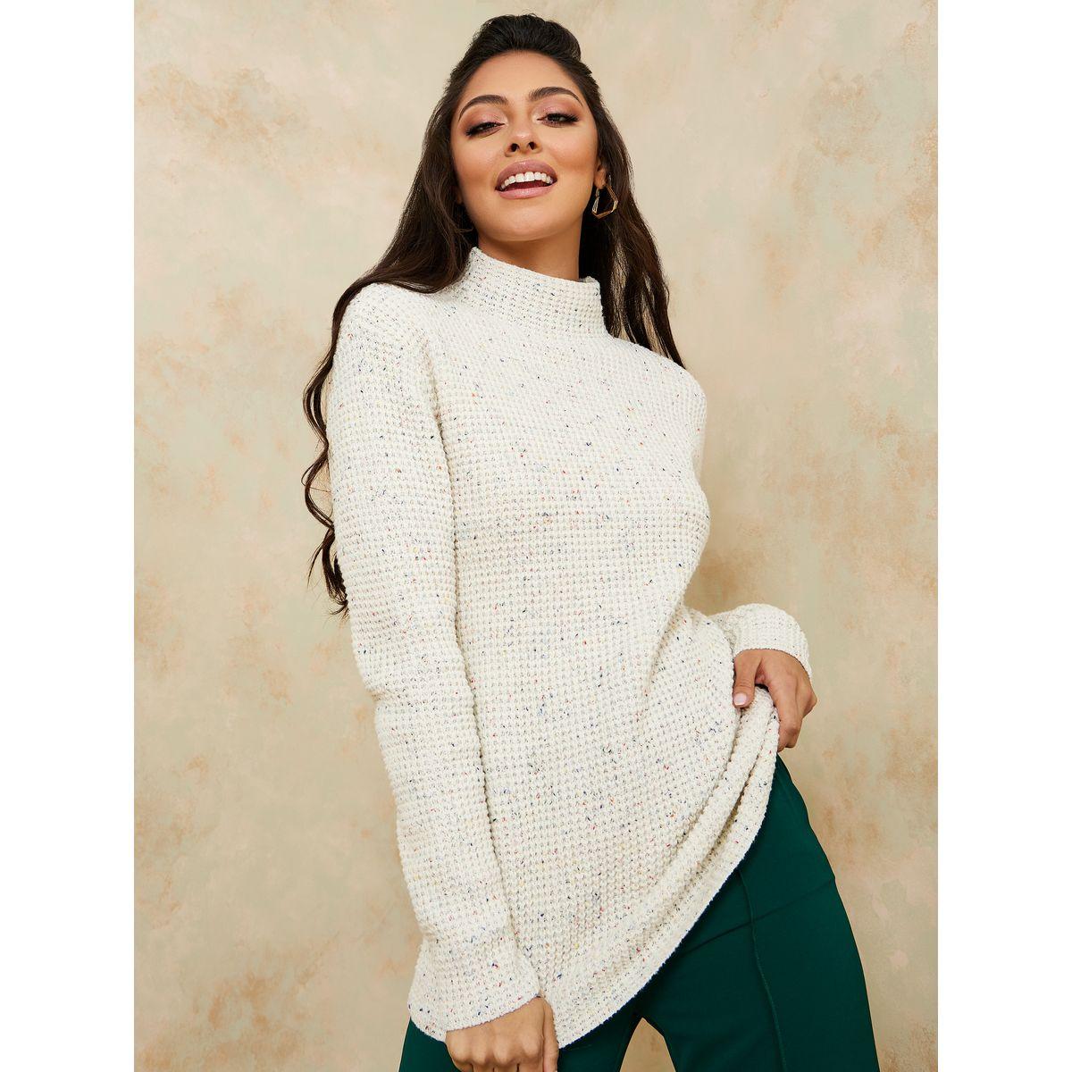 سويتر محبوك بقصة عادية-women-clothing-cardigansandjumpers-jumpers-image-2