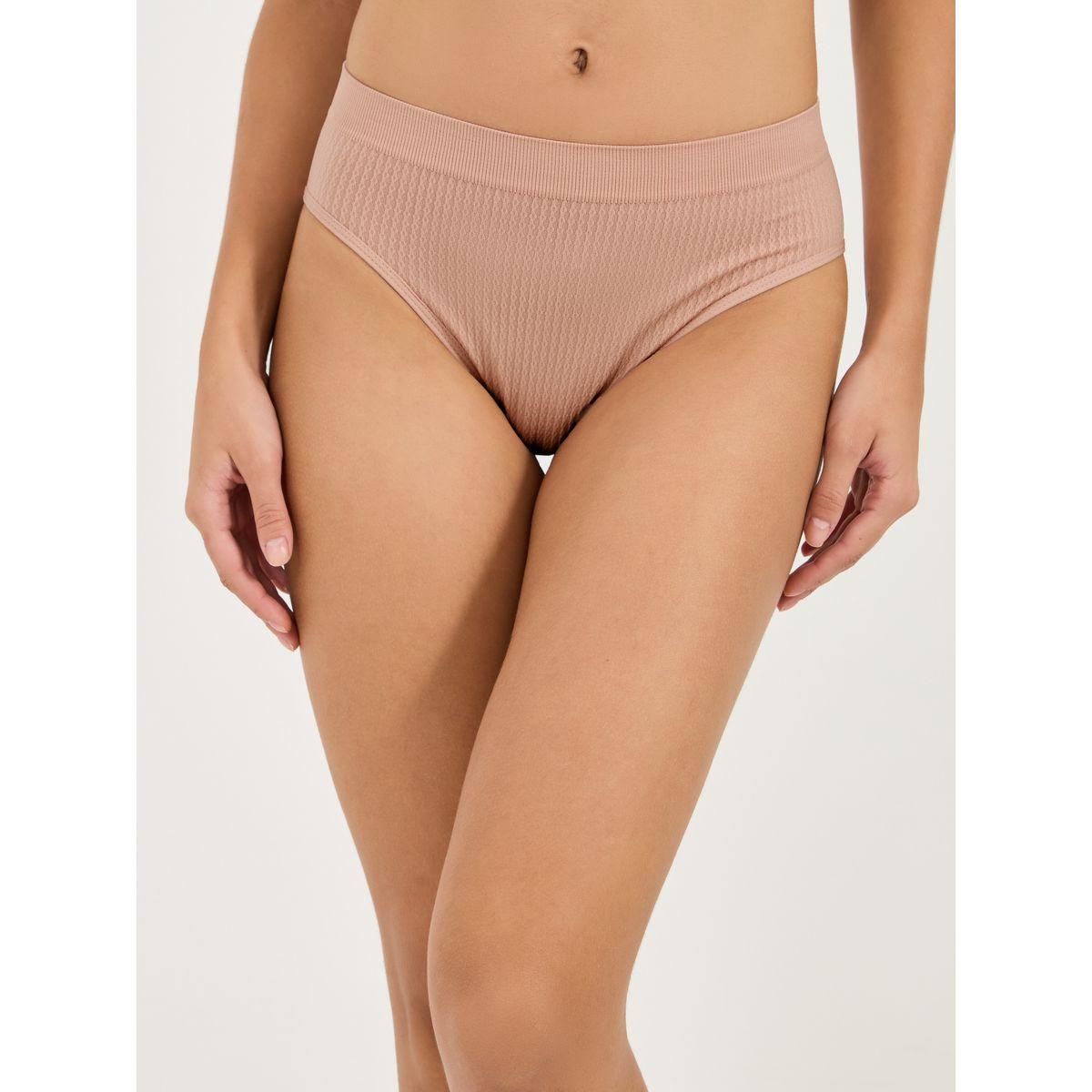 Styli Pack of 4 - Textured Seamless Bikini-women-clothing-lingerie-panties-image-2