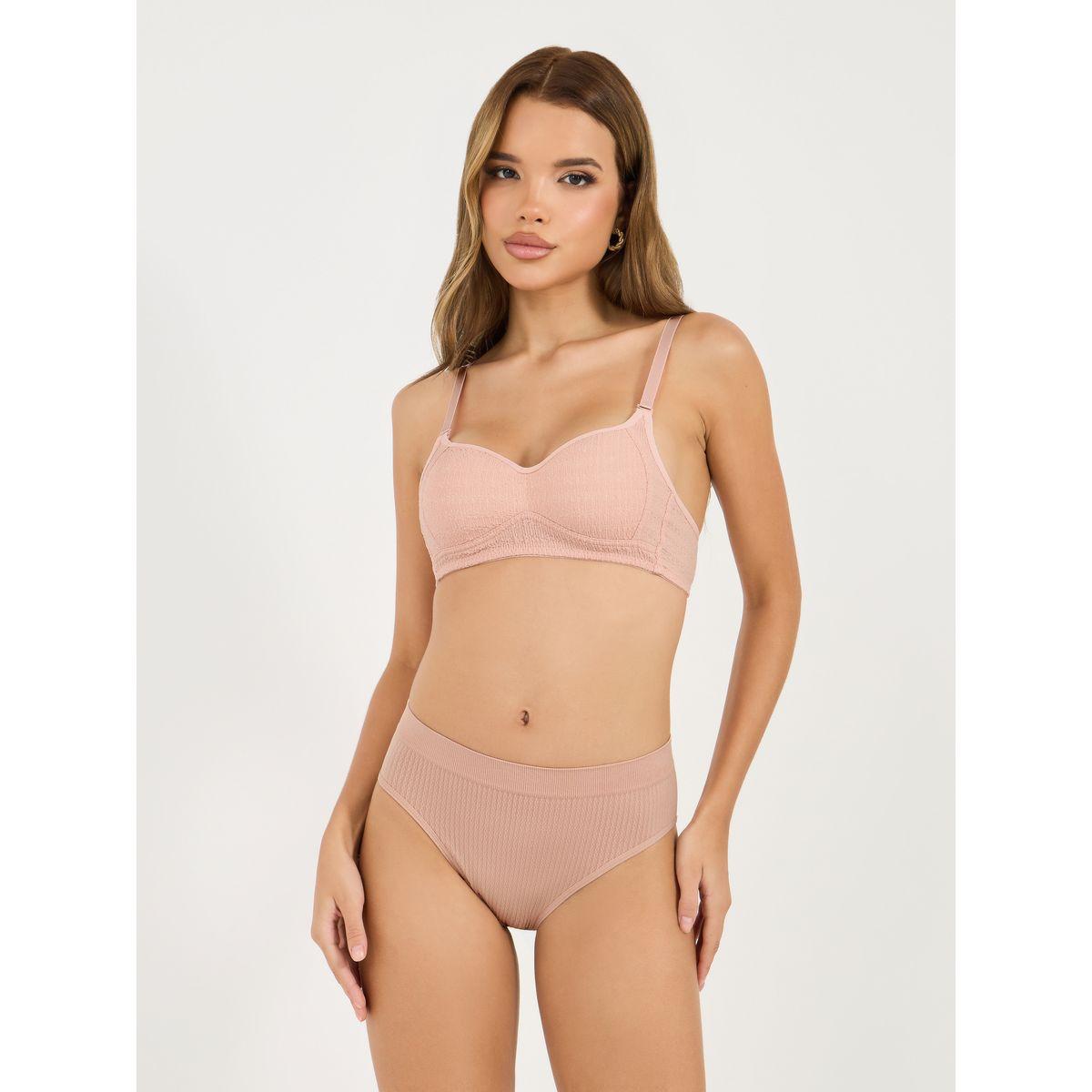 Styli Pack of 4 - Textured Seamless Bikini-women-clothing-lingerie-panties-image-3