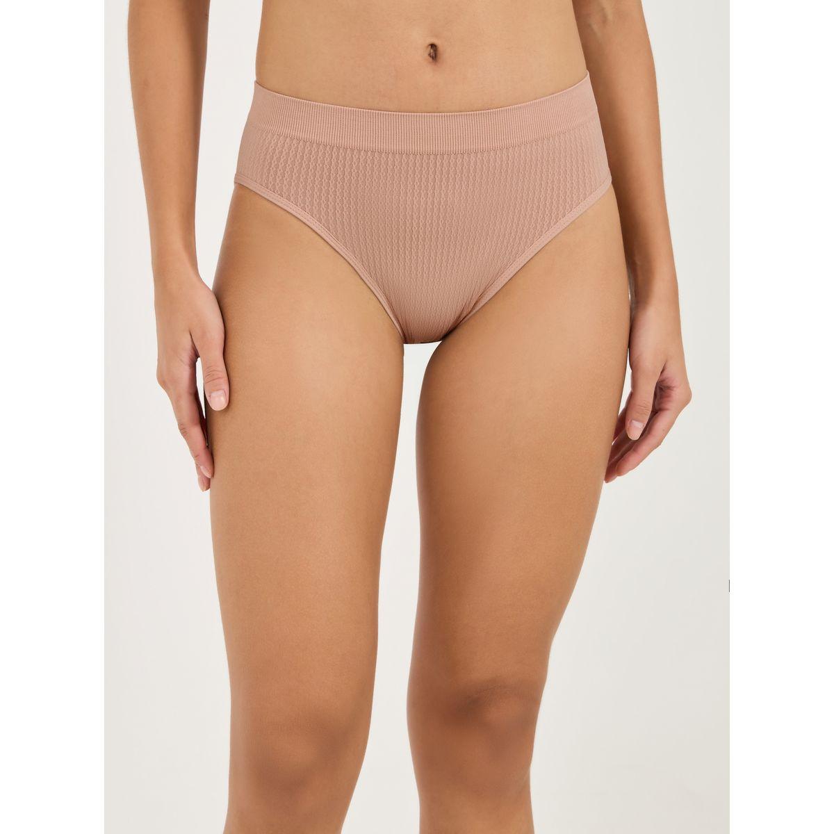 Styli Pack of 4 - Textured Seamless Bikini-women-clothing-lingerie-panties-image-7