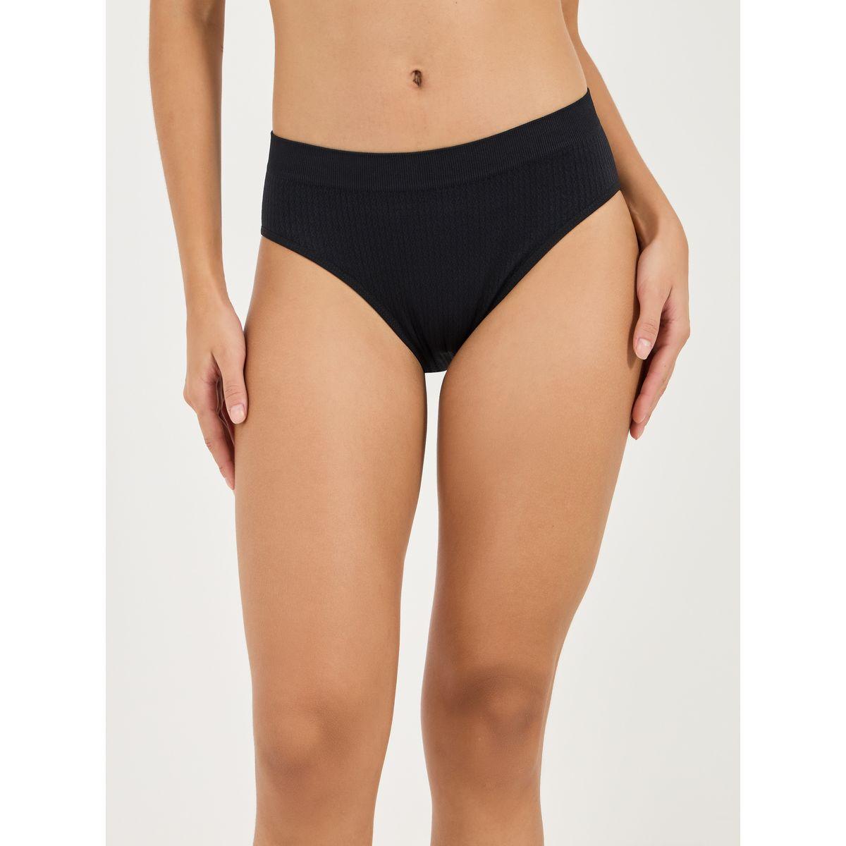 Styli Pack of 4 - Textured Seamless Bikini-women-clothing-lingerie-panties-image-8