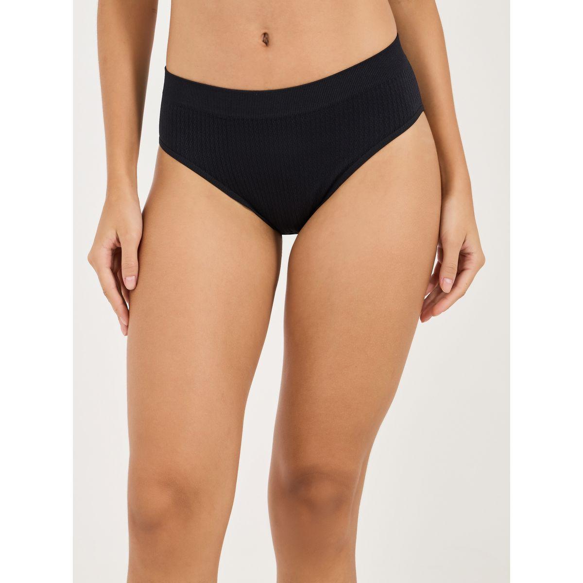 Styli Pack of 4 - Textured Seamless Bikini-women-clothing-lingerie-panties-image-2