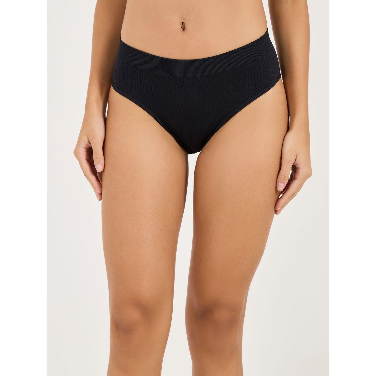Styli Pack of 4 - Textured Seamless Bikini-women-clothing-lingerie-panties-image-6