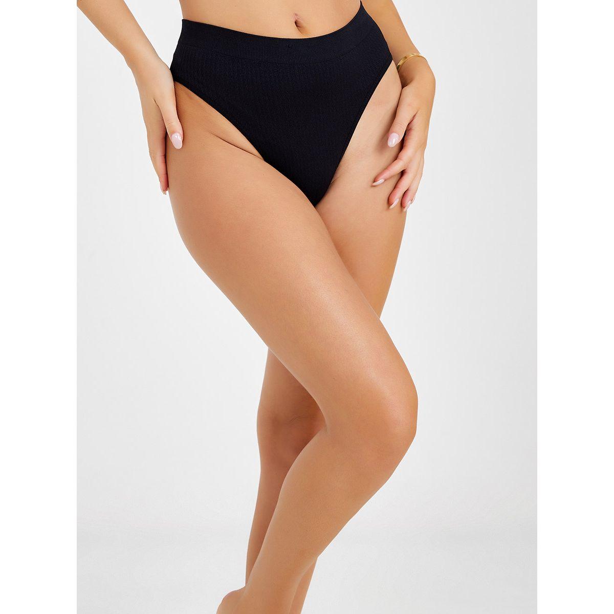 Styli Pack of 4 - Textured Seamless Bikini -women-clothing-lingerie-panties-image-4