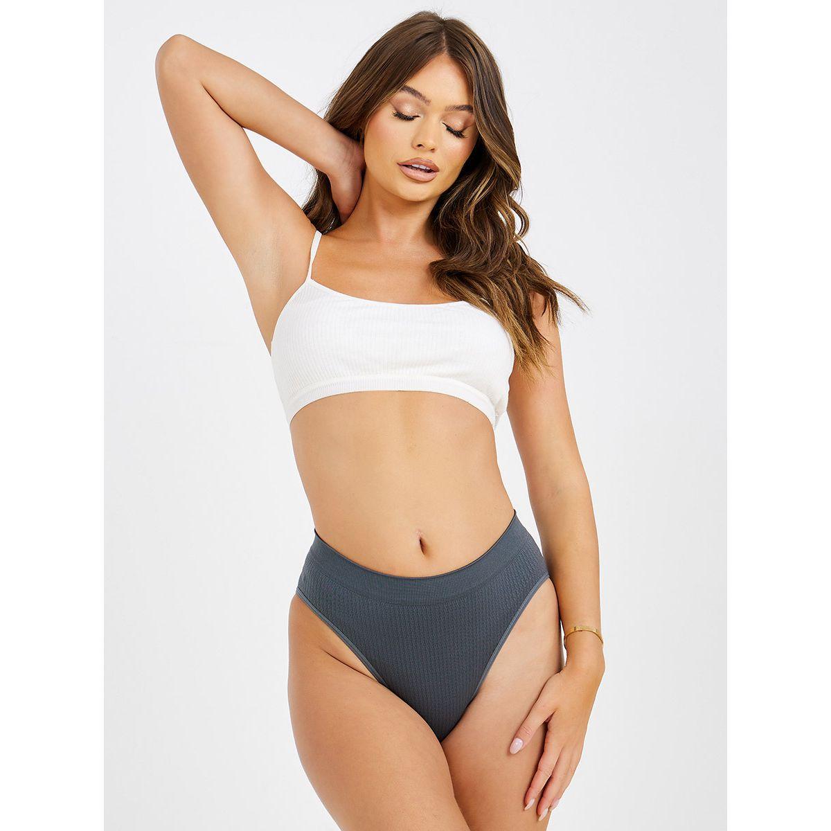 Styli Pack of 4 - Textured Seamless Bikini -women-clothing-lingerie-panties-image-7