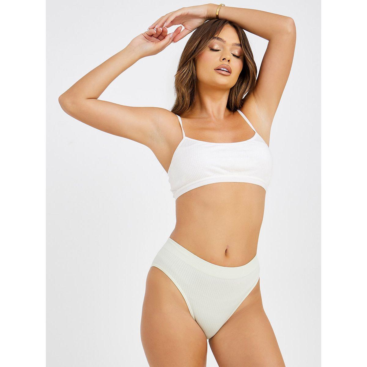 Styli Pack of 4 - Textured Seamless Bikini -women-clothing-lingerie-panties-image-8