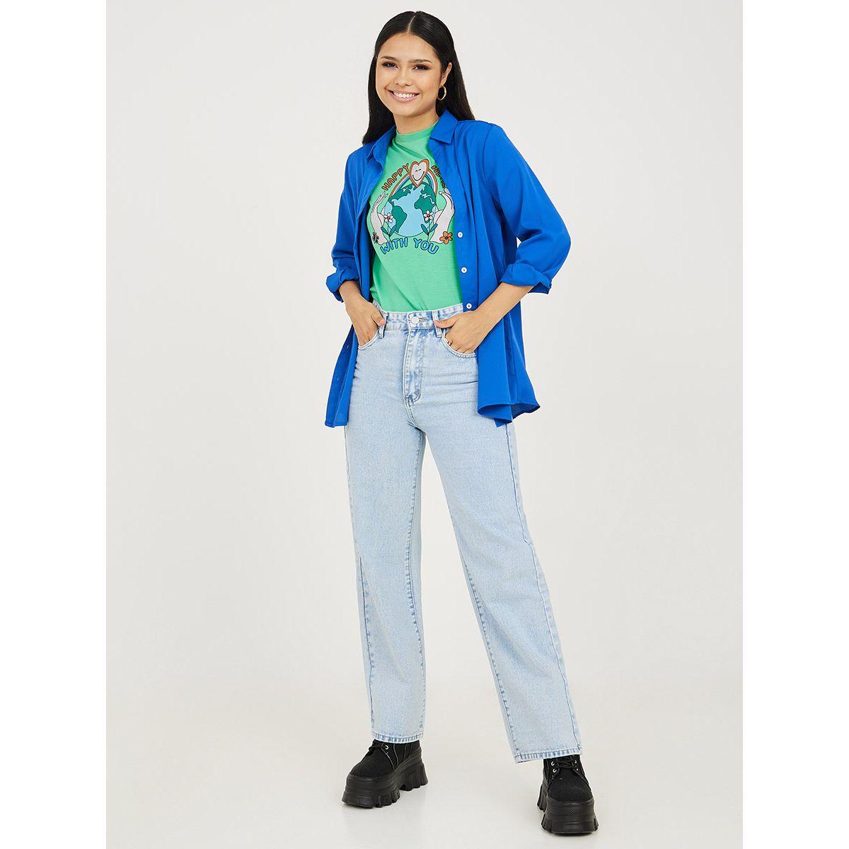 Styli Light Wash Wide Leg Jeans-women-clothing-bottoms-jeans-image-1