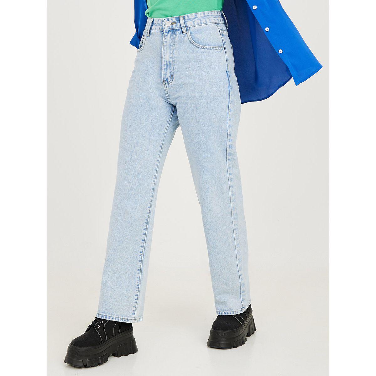 Styli Light Wash Wide Leg Jeans-women-clothing-bottoms-jeans-image-2