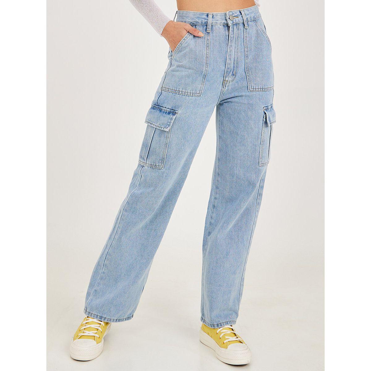 جينز بقصة واسعة وخصر عالي-women-clothing-bottoms-jeans-image-2