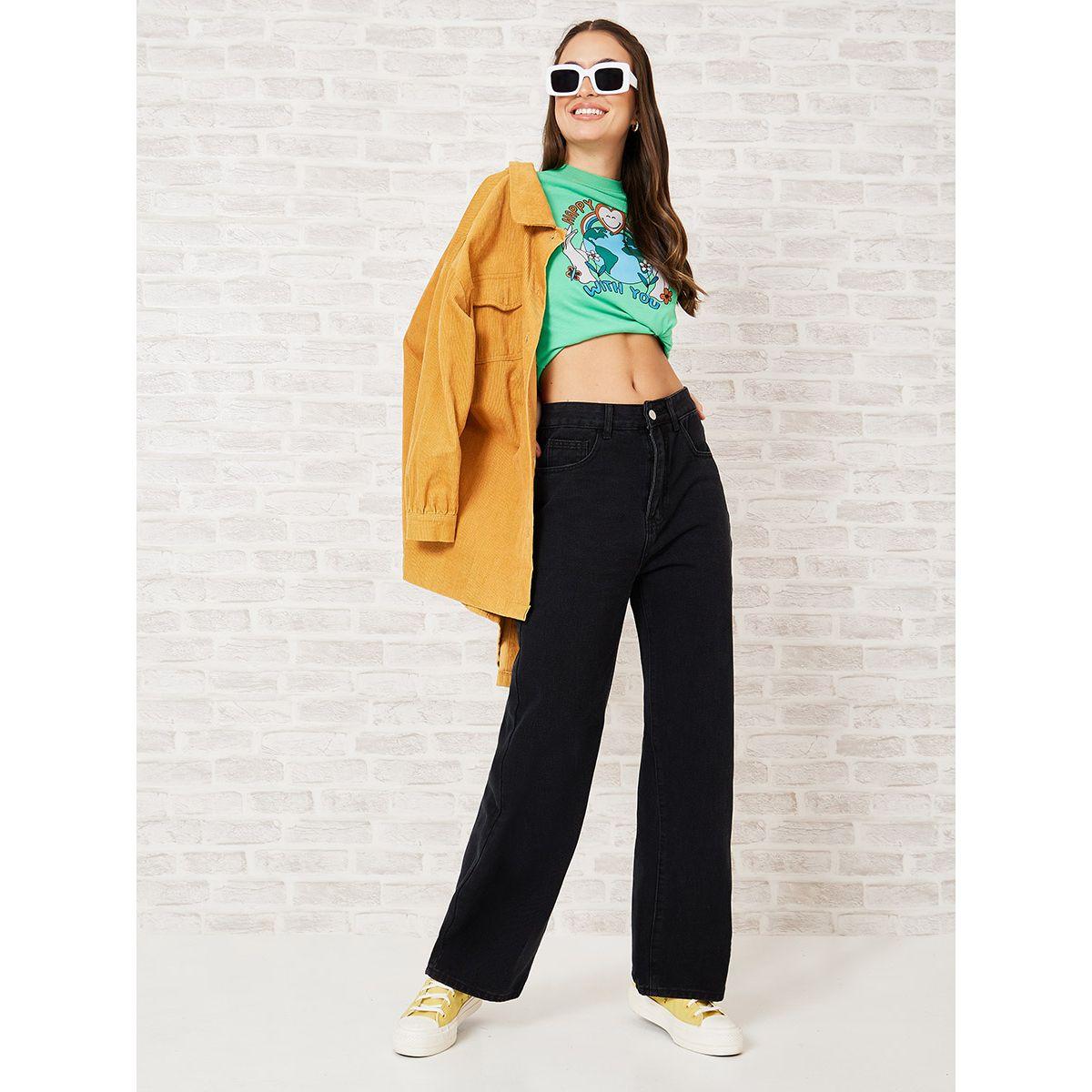 جينز بقصة واسعة وخصر عالي-women-clothing-bottoms-jeans-image-1