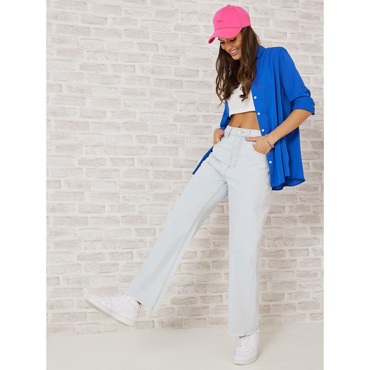 جينز كاجوال بقصة واسعة-women-clothing-bottoms-jeans-image-1