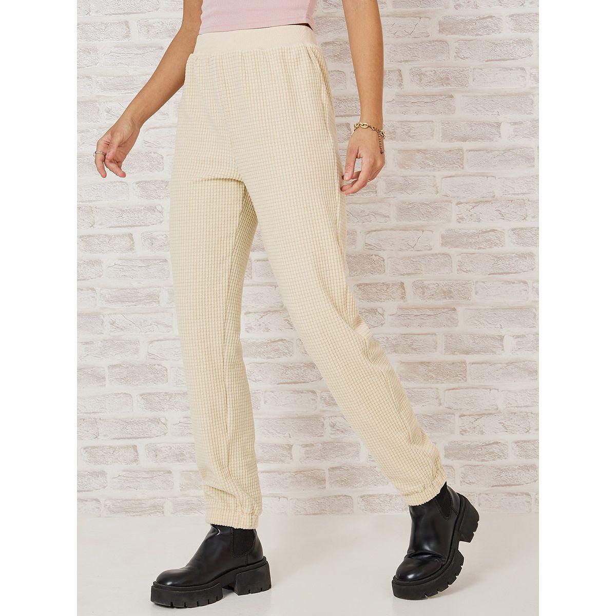 Styli High Waist Waffle Knit Elastic Waistband Jogger-women-clothing-bottoms-joggers-image-3