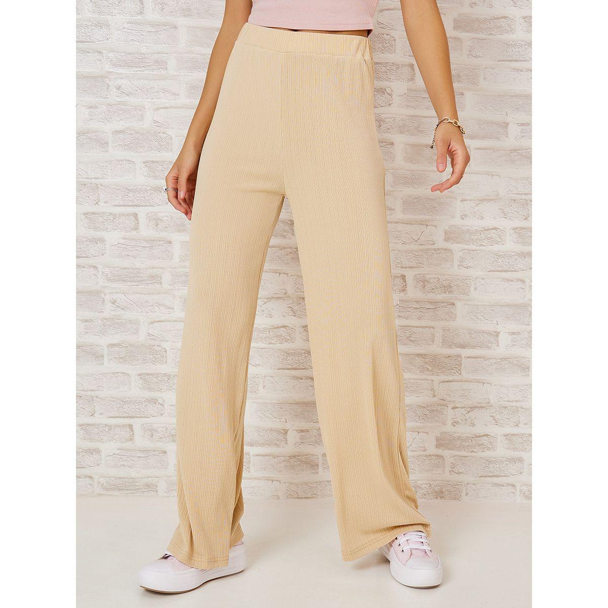 Styli High Waist Wide Leg Plisse Trousers-women-clothing-bottoms-trousers-image-2