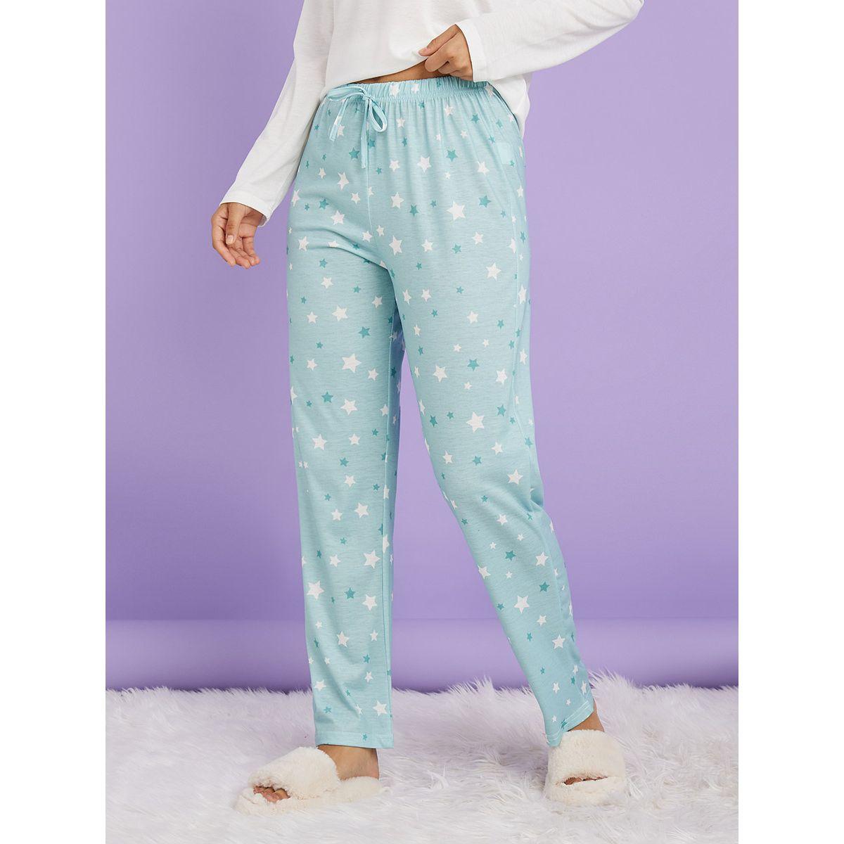 طقم بيجاما من ( تيشيرت + بنطال )-women-clothing-nightwear-pyjamas-longsets-image-4