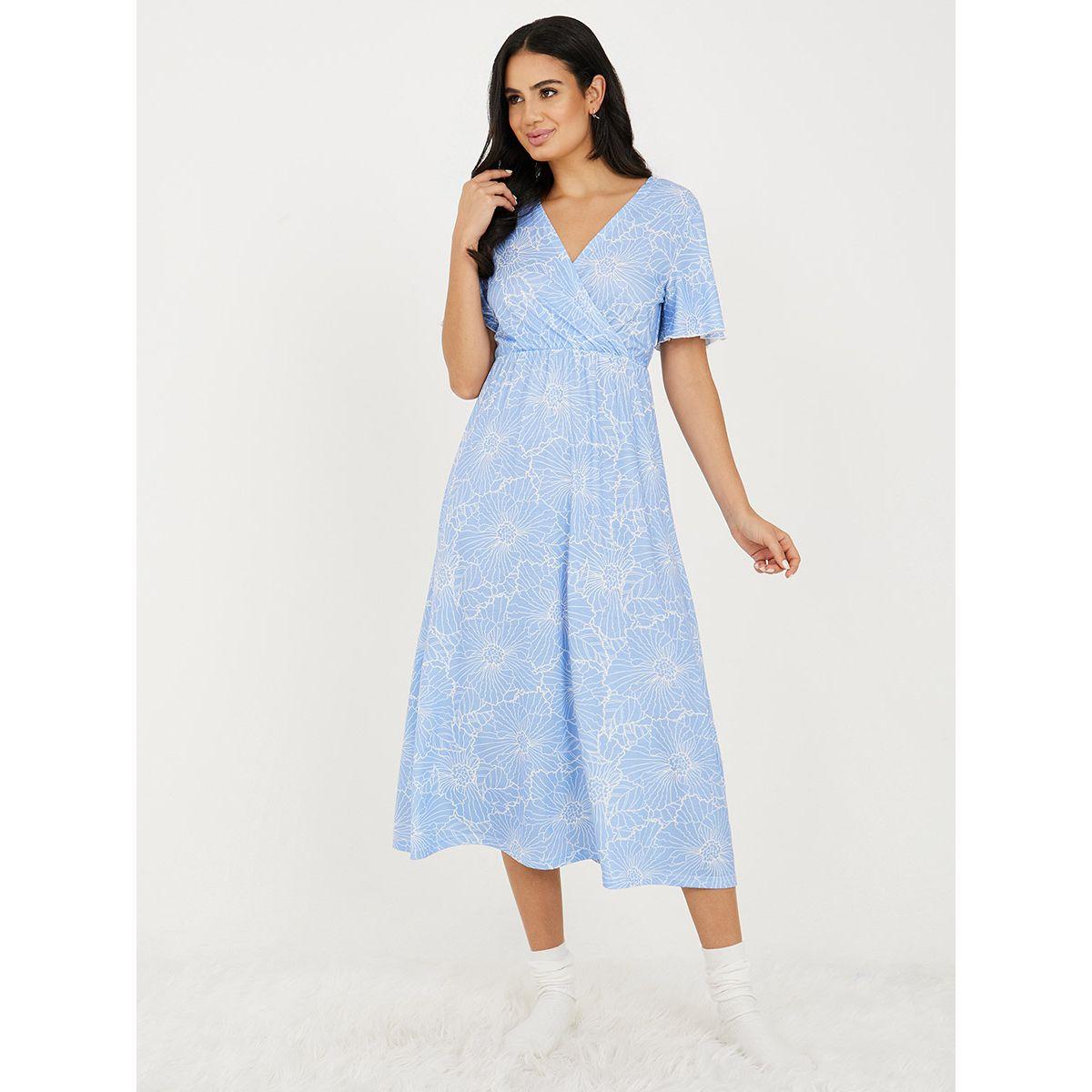Styli Unwind Short Sleeves Floral Print Nightdress -women-clothing-nightwear-nighties-image-2