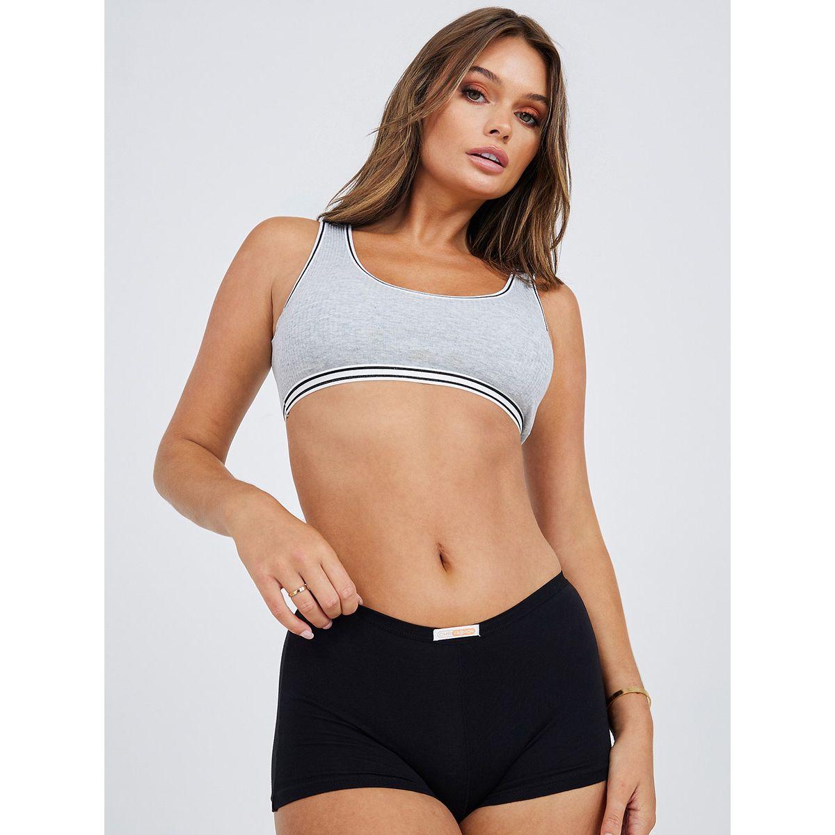 Styli Pack of 5 - Cotton Solid Deep Boyshort-women-clothing-lingerie-panties-image-2