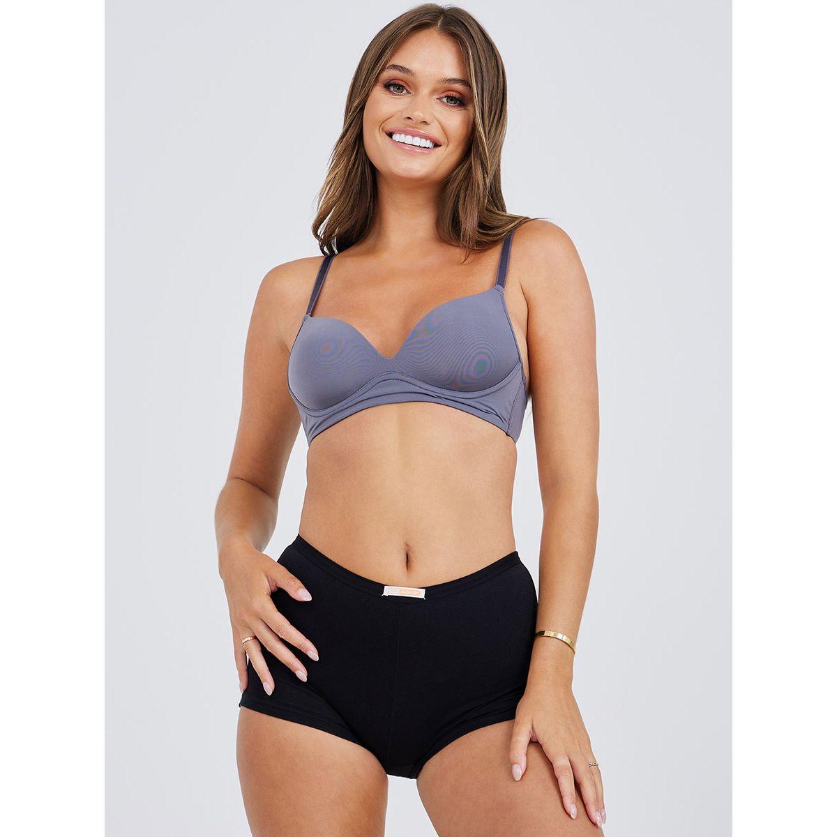 Styli Pack of 5 - Cotton Solid Deep Boyshorts-women-clothing-lingerie-panties-image-10