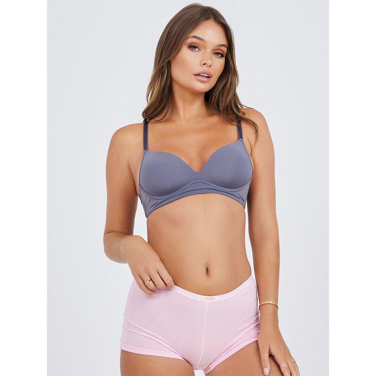 Styli Pack of 5 - Cotton Solid Deep Boyshorts-women-clothing-lingerie-panties-image-4