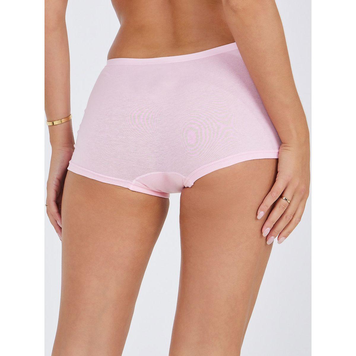 Styli Pack of 5 - Cotton Solid Deep Boyshorts-women-clothing-lingerie-panties-image-7
