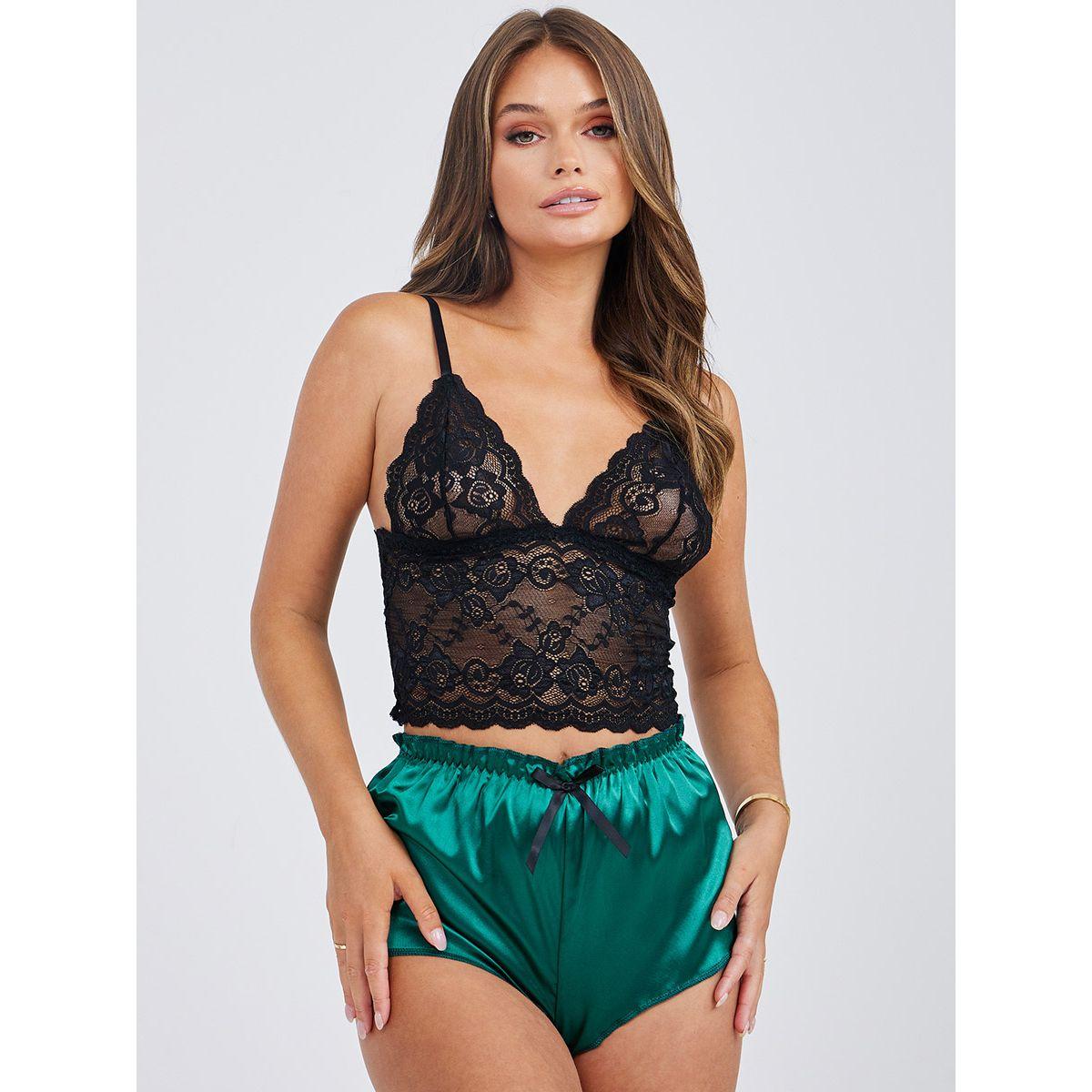 طقم من ( شورت + صدرية براليت )-women-clothing-lingerie-lingeriesets-image-2