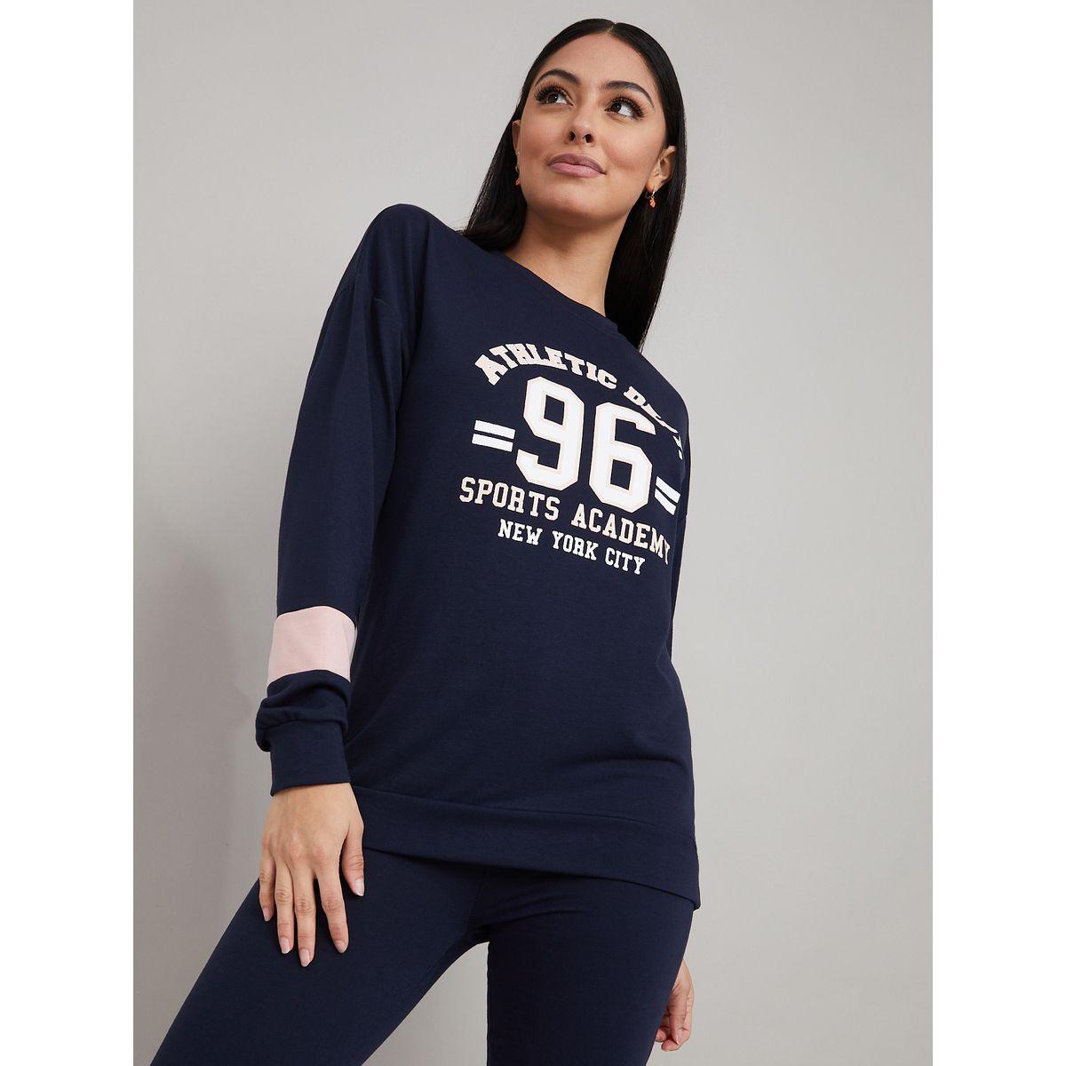 طقم من ( ليقنز + سويت شيرت )-women-clothing-nightwear-pyjamas-longsets-image-2