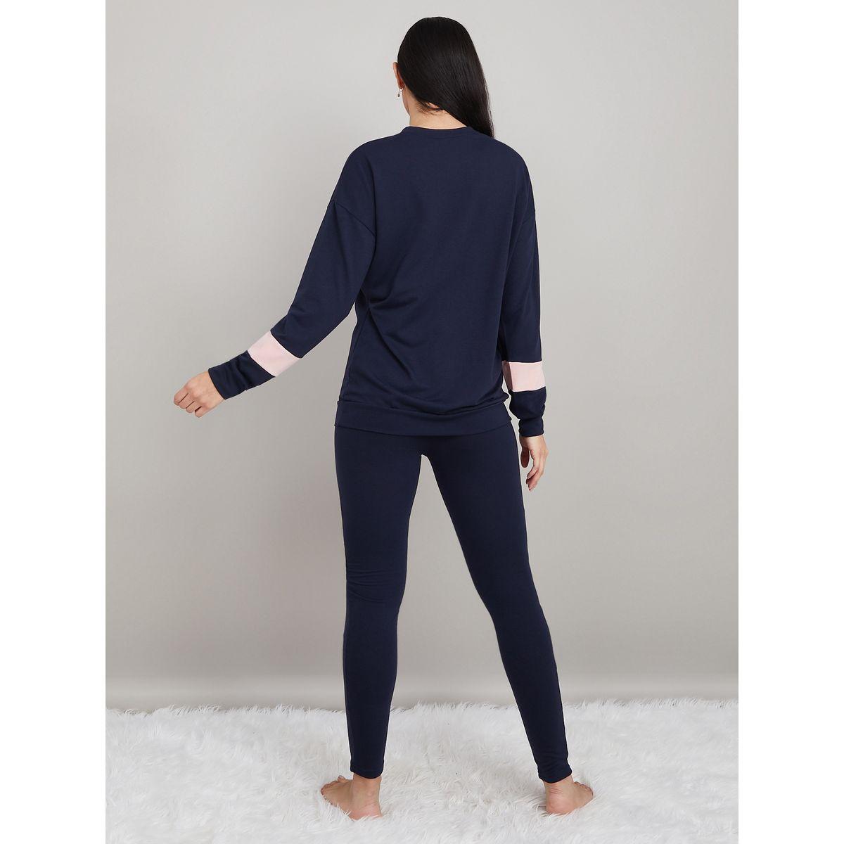 طقم من ( ليقنز + سويت شيرت )-women-clothing-nightwear-pyjamas-longsets-image-5